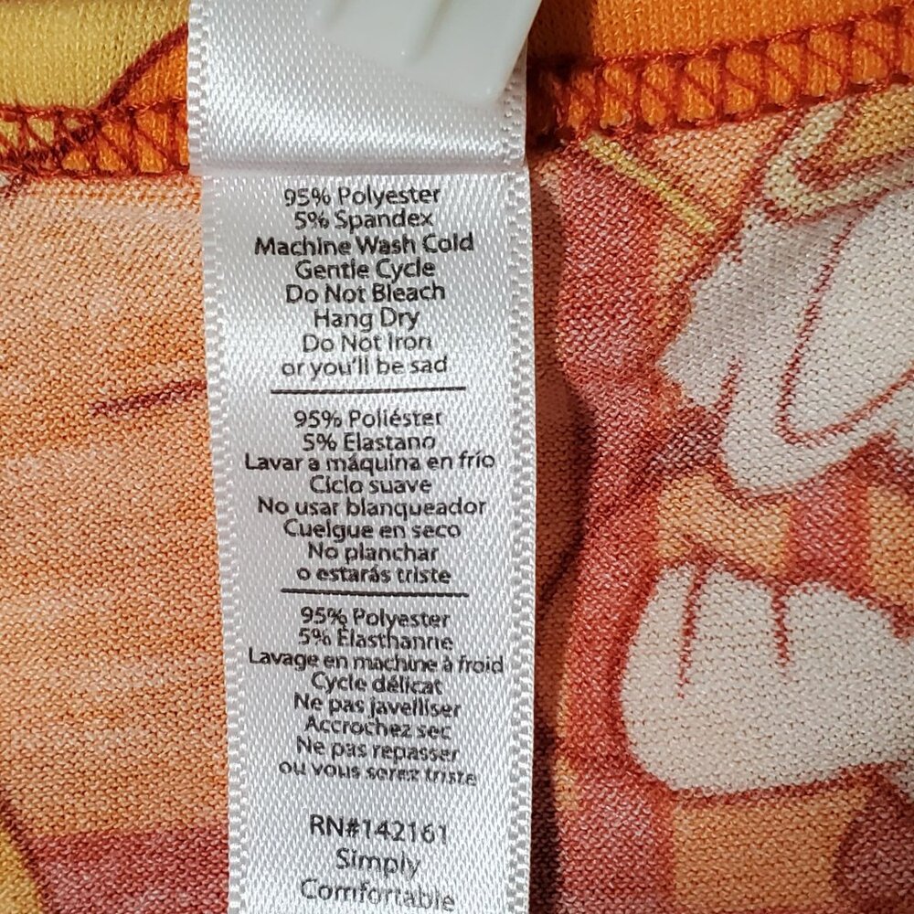 LulaRoe Disney XL Shirt Top Classic T Scoop Whimsical Fun Donald Duck Graphic - Picture 5 of 6